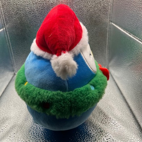 Squishmallows Puff Pinguin Weihnachten Plüschtier blau grün Nikolausmütze Urlaub - Bild 3 von 6