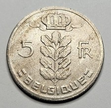 1967 Belgium 5 Five Francs - French Text - Belgian Coin - Copper Nickel - World
