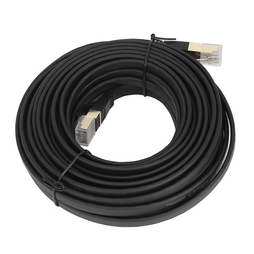 Câble Plat Blindé Cat 8 LAN Avec Connecteur RJ45 40 Gbit/s 2 000 MHz 10 Mètres - Afbeelding 10 van 12