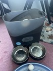 HoneyGuardian Electronic Automatic Pet Feeder, 2 Stainless Steel Bowls, Black — photo 1