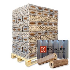 PiniKay Hartholz Holzbriketts 960kg Palette aus Buche/Eiche Briketts Brennstoff