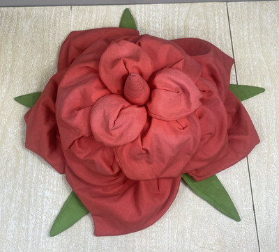 Vintage Joyce Miller Original Rose Pillow