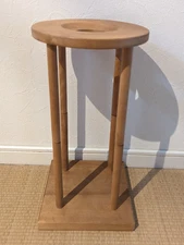 Vintage Kumihimo Marudai Silk Braiding Wooden