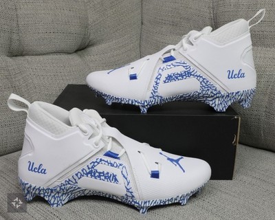 Jordan Alpha Menace Pro 3 Mid UCLA Team Issued Nike Football Cleats Size 13-16