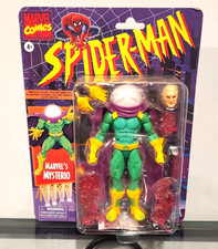 HASBRO MARVEL LEGENDS  RETRO CARD MYSTERIO QUENTIN BECK W EXTRA HEAD & HANDS