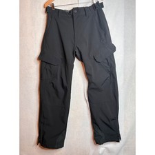 Gerry Mens M Fleece Lined adjustable Cargo Hiking Pants Black Softshell Insulate