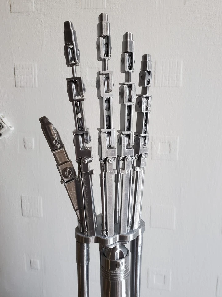 Terminator Arm T-800 3D Printed Movie Prop Replica Model Metallic Finish - Image 2 of 4