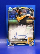 2025 Bowman Chrome Jhonny Severino 1st Bowman On Card Auto True Blue 11/150