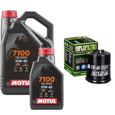 DNA125 Oil and Filter Kit Motul 7100 10w40 5L Gilera DNA 125 2001