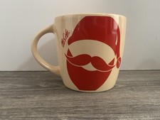 McDonald?s Mcafe Christmas Santa Mug Cream And Red Collectable rare 