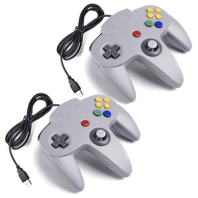 N64 USB Controller 2er Pack Retro Gamepad für Windows Mac Linux Raspberry