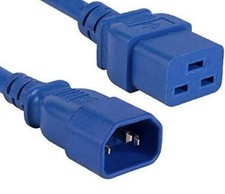 Lot4 power cord iec320 c14 to iec320 c19 2 fr 14awg blue L2