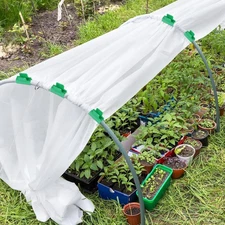 20-Pack Greenhouse Clamps for 5/16 Inch PVC Pipe, Greenhouse Film Clamps Shad...