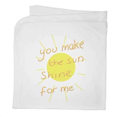Babydecke / Schal ''You Make The Sun Shine For Me'' Baumwolle (BY00036660)
