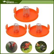 3 PACK Spool Cap & Spring 385022-03  Fit Black and Decker AFS Trimmers
