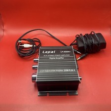 Lepai LP-2020A 2010s 20W RMS Hi-Fi Stereo Mini Amp w Power Supply Tested Works 