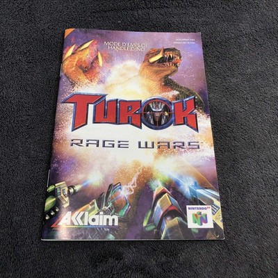 Notice Nintendo 64 Turok Rage Wars FAH Excellent Condition