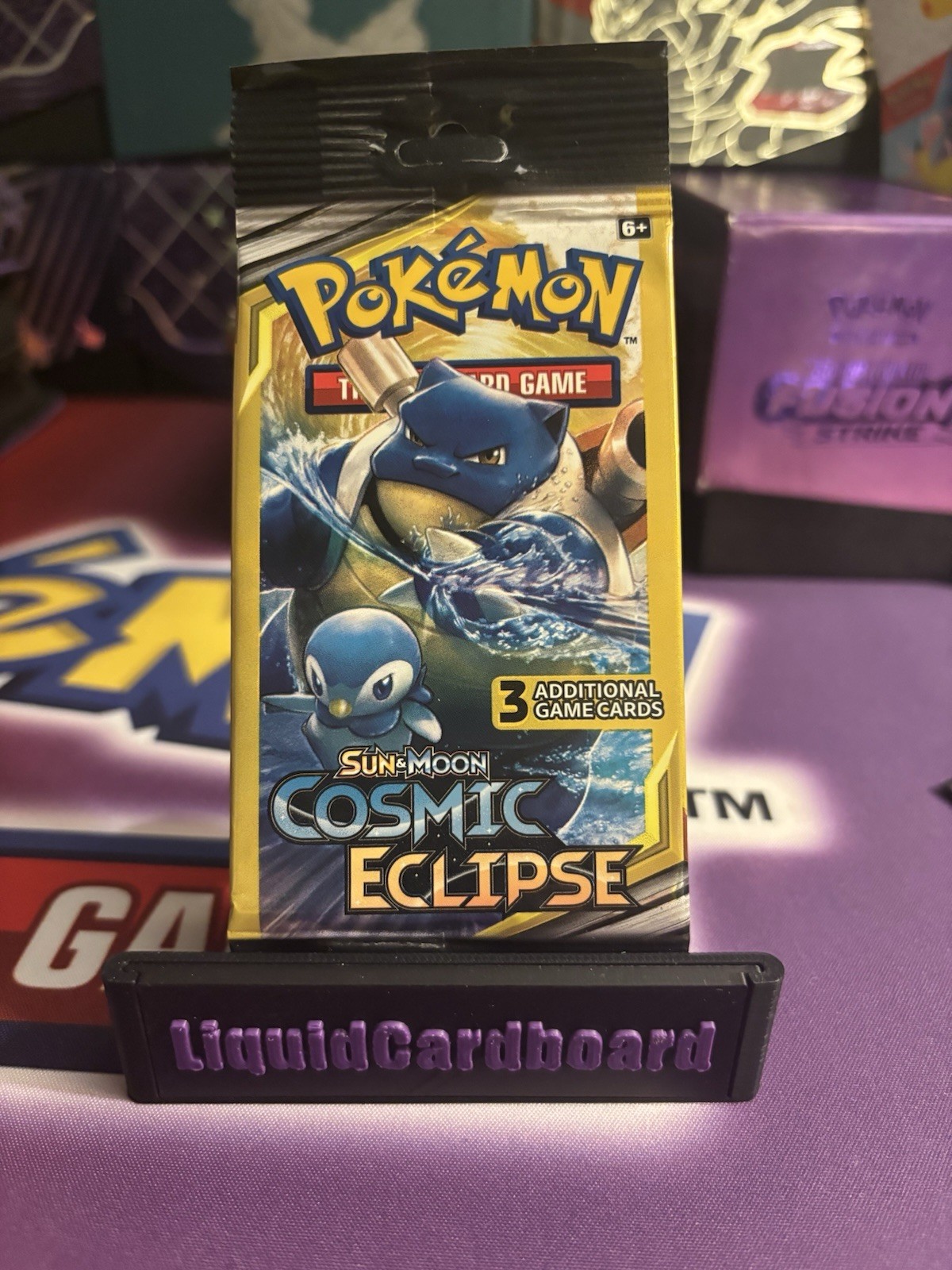 NEW Pokémon 3 Card LONGSTEM Booster Pack Sun & Moon Cosmic Eclipse