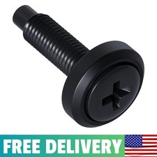 100-Pack 10/32 Rack Mount Screws with Nylon Washers - Steel  Zinc Coated