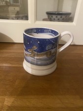 Emma Bridgewater Winter Animals At Night Midnight Hare Half Pint Mug.Brand New.