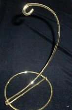 ORNAMENT STAND GOLD COLOR ONLY- TOTAL HEIGHT 9"