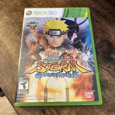Naruto Shippuden Ultimate Ninja Storm Generations Xbox 360 W/ Manual Complete