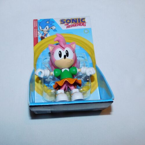 NEW Sonic the Hedgehog Amy Figure Jaaks Pink Girl SKirt Sega Nintendo Tails - Picture 1 of 2