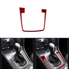Panel de cambio de marchas de fibra de carbono rojo tipo A cubierta de ajuste para VW Golf MK7 2013-2017