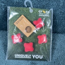 Uniquely You Crocs Jibbitz Charms  Cornhole 5 Pack Corn Toss Beanbag Toss NWT