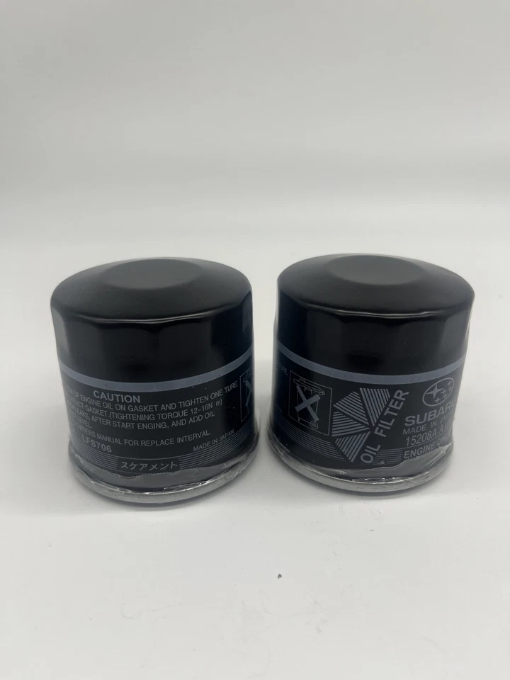 New Factory Subaru Engine Oil Filter 15208AA100 Genuine 6 PACK US - Imagem 2 de 4