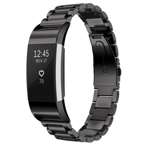 Reloj de repuesto de pulsera de acero inoxidable de lujo con correa para Fitbit Charge 2 - Imagen 2 de 21