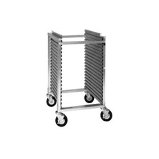 Cres Cor 278PT1818 18 Pan End Load Aluminum Sheet Pan Rack / Mobile Work Stan...