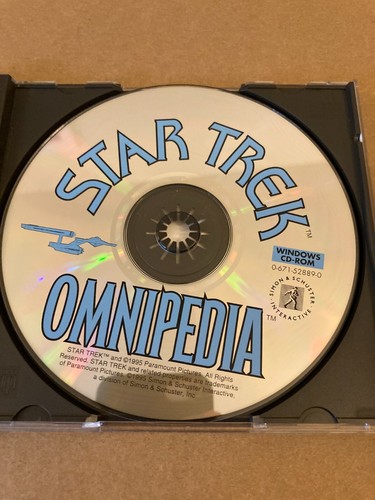 Logiciel Star Trek Omnipedia pour Windows CD-ROM rétro 1995 - Photo 4/5