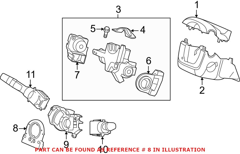 Honda OEM Steering Column-angle Sensor 35000TR0A11 for sale online