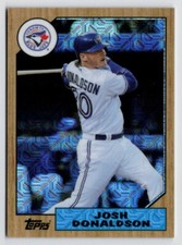 2017 Topps Silver Pack 1987 Design Chrome - #87-JD Josh Donaldson Blue Jays