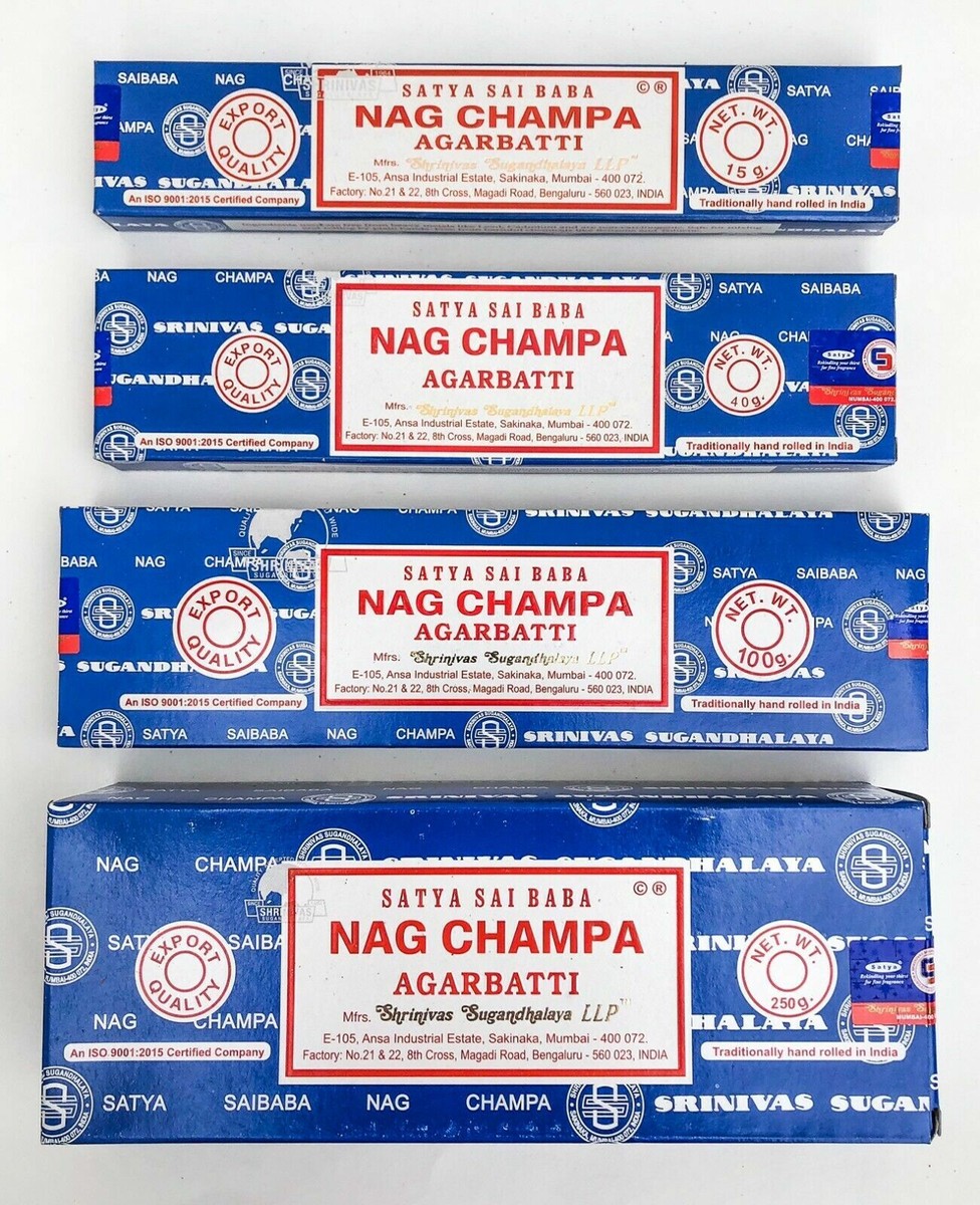 Satya Nag Champa Fragrance Incense Sticks Box Pick 40 90 100 250