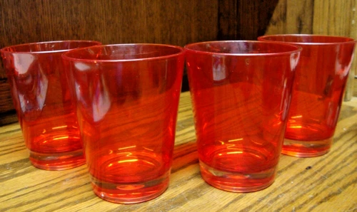4pc Tumblers Drinking Glasses-8oz Vintage Walmart 1990's 4.5"x 3.75" Summer 885 Opens in a new window or tab