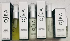 OSEA Anti Aging Body Balm, Undaria Algae Body Oil .6oz/18ml Ea & HyaluronicSerum