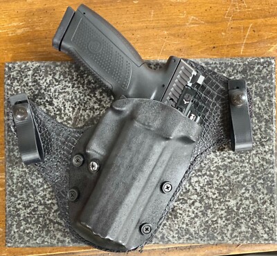 Hybrid Leather and Boltaron IWB Gun Holster   