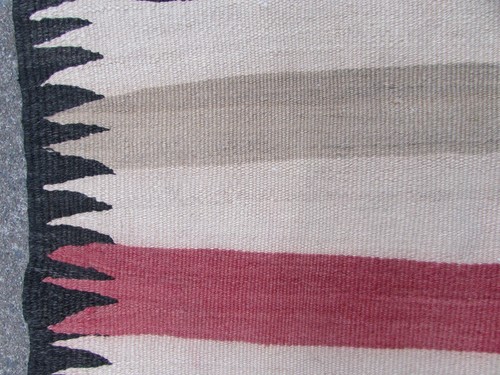 Vintage Traditionell Handgemacht Orientalisch Wolle Weiß Rosa Quadratisch Kelim - Picture 9 of 11