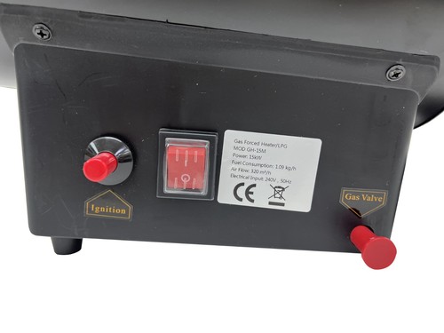 15kw Industrial Comercial Calefactore Propano Gas Forzado Espacio Taller Fan - Imagen 5 de 6