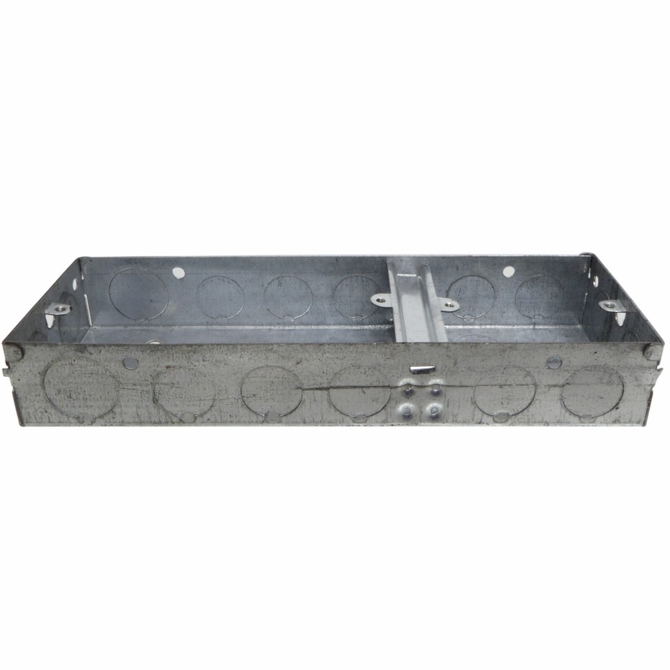 Metal Back Box 25mm 35mm 47mm 1G 2G Dual 1G+1G 2G+1G Galvanised Steel ...