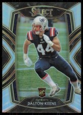 DALTON KEENE PATRIOTS 2020 PANINI SELECT CLUB LEVEL RC SILVER PRIZM #297