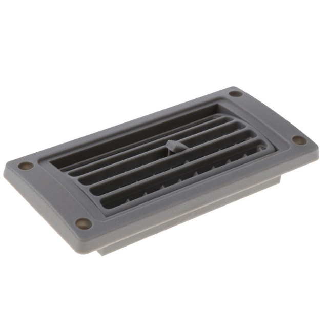 Car Marine RV AC Air Conditioner Linear Vent Grille Cover Ducted Gray