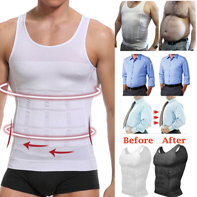 Unterhemd Herren Shapewear Muskelshirt Mieder Herren Body Shaper Bauchweg Shirts