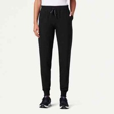 JAANUU Women Silex Slim Scrub Joggers Black