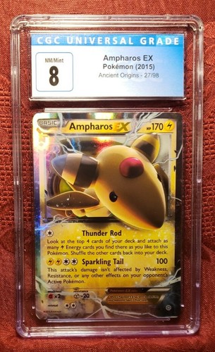 Ampharos-EX graded CGC 8 for sale on eBay