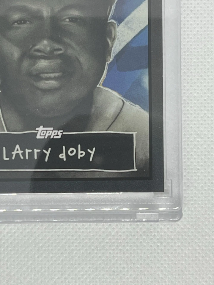 Larry Doby 2024 Topps MLB en Rickwood Field Ligas Negras #RWAP-5 prueba de artista Foto 2 de 4