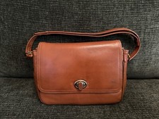 Vintage Crouch Fitzgerald New York - Brown Leather Purse Adjustable Strap