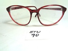 Vtg S.O.C 301 Eyeglass Frame Burgundy  BTW-90 